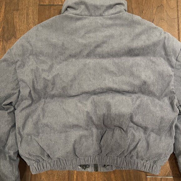 CIDER Cropped Corduroy Puffer Jacker - Picture 2 of 6